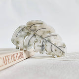 Autumn Leaf Acetate Hair Claw ? Elegant Updo Clip_Cwaha07253