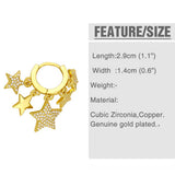 SHINING STAR PENDANT EARRINGS_CWAJE1002