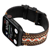 APPLE WATCH IWATCH9 ETHNIC STYLE LEATHER STRAP_CWWW0059