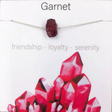 NATURAL CRYSTAL PENDANT NECKLACE WITH CARD_CWAJE1052