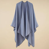 Warm Cape Simple Solid Color Fashionable Shawl_Cwmm2082