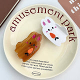 CUTE ANIMAL BUNNY PUPPY ACETATE SHARK CLIP_CWAHA5973