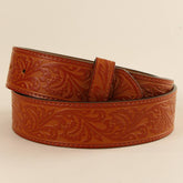 Vintage Embossed Distressed Western Belt_Cwmm3937