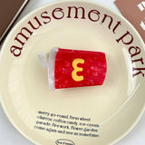 CREAMY STRAWBERRY ACETATE CLAW SWEET HAIR CLIP_CWAHA5899