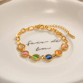 FASHION NATURAL STONE FANTASY CATS EYE BRACELET_CWAJE1901