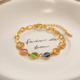 FASHION NATURAL STONE FANTASY CATS EYE BRACELET_CWAJE1901