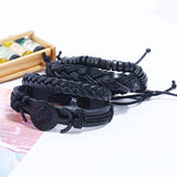 MENS PUNK SIMPLE RETRO SET BRACELET_CWMM4523
