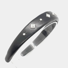 METAL STUDDED PUNK PADDED HIGH CROWN HEADBAND_CWAHA6319