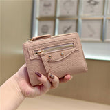 Minimalist Zip Wallet With Studded Details_Cwab06234