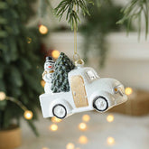 COLORFUL PLASTIC SNOWMAN XMAS TREE HANGING DECOR_CWMM9693