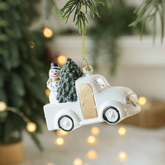 COLORFUL PLASTIC SNOWMAN XMAS TREE HANGING DECOR_CWMM9693