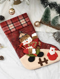 SEQUINED 3D SANTA CLAUS CHRISTMAS STOCKINGS_CWMS1424
