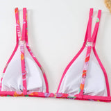 PRINTED BIKINI SET SEXY DOUBLE STRAP SWIMSUIT_CWMW0914