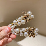PEARL BEAR RABBIT RETRO HAIRPIN SIDECLIP BANGSCLIP_CWAHA4749