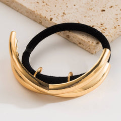 MINIMALIST METAL CROSS HAIR TIE FOR PONYTAILS_CWAHA6209