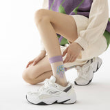 2024 NEW TRANSPARENT GLASS SILK FLOWER SOCKS_CWMS0546