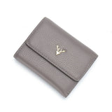 Top Layer Cowhide Simple Folding Thinleather Wallet_Cwab3823