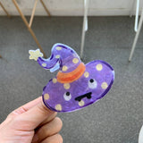 HALLOWEEN PUMPKIN BAT GHOST SKULL CLAW HAIR CLIP_CWASC1587