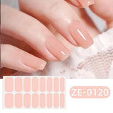 Solid Nail Film Stickers 16Pcs Set_Cwmm11205