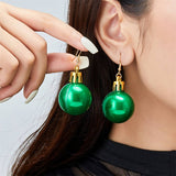 COLORFUL CHRISTMAS NEW BALL EARRINGS_CWAJE2398
