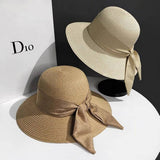FRENCH STYLE BOW LAFITE GRASS EDGE HATS STRAW_CWAH1169