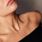 STAINLESS STEEL NUMBER RHINESTONE NECKLACE_CWMM5654