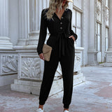 Sports Lace-Up Jumpsuit