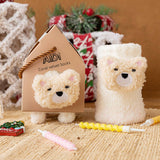 PLUSH MIDDLE TUBE CHRISTMAS SOCKS GIFT BOX_CWMS0768