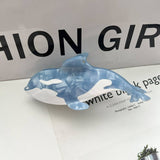 Tricolor Orca Acetate Claw Clip Ocean Chic Style