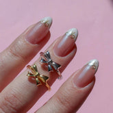 CREATIVE PAINTED DESIGN BOW RING_CWMM5531