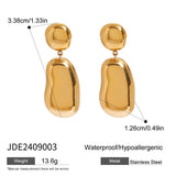 Waterdrop Cuff Bracelet Stud Earrings Set