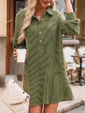 Solid color knitted off-shoulder dress