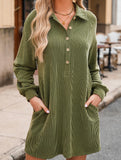 Solid color knitted off-shoulder dress