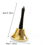 Cwasc03111_Gold Christmas Hand Bell With Wooden Handle