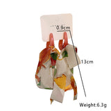 BOHO HANDMADE TASSEL BOW EARRINGS LONG CHIC_CWMM6190