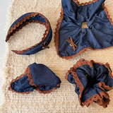 Denim Bow Hair Clip Triangle Claw Autumn Style_Cwaha07976