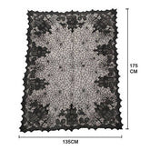 HALLOWEEN BLACK LACE TABLECLOTH_CWMM1719