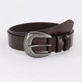 NEW UNISEX BLACK SEAMLESS ZINC PIN BUCKLE BELT_CWABE1239
