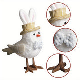 EASTER COUPLE LIGHTED YELLOW HOODED BIRD ORNAMENTS_CWMM3486