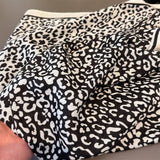 Leopard Herringbone Color Block Silk Scarf_Cwasc03315