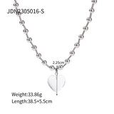 GIRLY SIMPLE TRANSPARENT LOVE NECKLACE_CWAJE1362