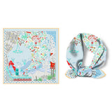 SILK FEEL SQUARE SCARF FOR TRAVEL STYLING_CWASC0651