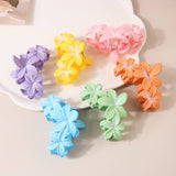 CANDY COLOR FLOWER HAIR CLAW EGG FLOWER SIDE CLIP_CWMM5007