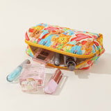 STRIPED POLKA DOT PORTABLE CUTE COSMETIC BAG_CWAB1043