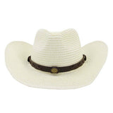 RETRO SUNSCREEN WESTERN COWBOY STRAW HAT_CWAH1242