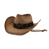 SPRAY PAINTED WESTERN COWBOY SUN HAT FOR MEN WOMEN_CWAH04492