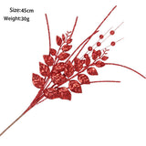 REALISTIC BERRY AND LEAF CHRISTMAS FLORAL PICK_CWMM9891