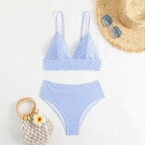 STRIPED BIKINI SET SLIM FIT SWIMSUIT_CWMW0912