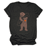 FUNNY BEAR SHORT SLEEVE T SHIRT FOR HER_CWTTS1505