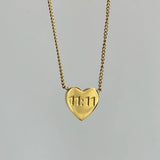 STAINLESS STEEL LOVE DOUBLE 11 NUMBER NECKLACE_CWMM5554